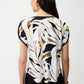 BOAT NECK ABSTRACT TOP