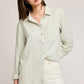 DOMINIQUE STRIPE LINEN TOP GF-2858