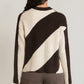 THE DENELLE DIAGONAL STRIPE SWEATER