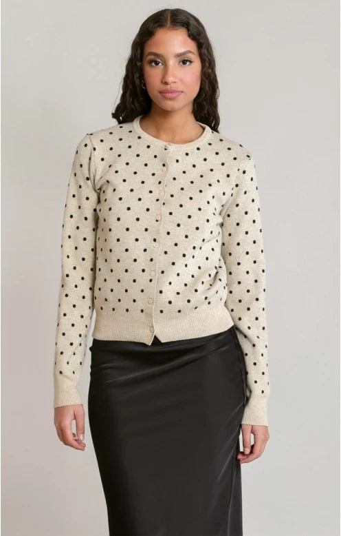 THE DOTTIE POLKADOT CARDI