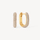 HILLBERG ELONGATED SPARKLE HOOPS