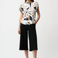 BOAT NECK ABSTRACT TOP