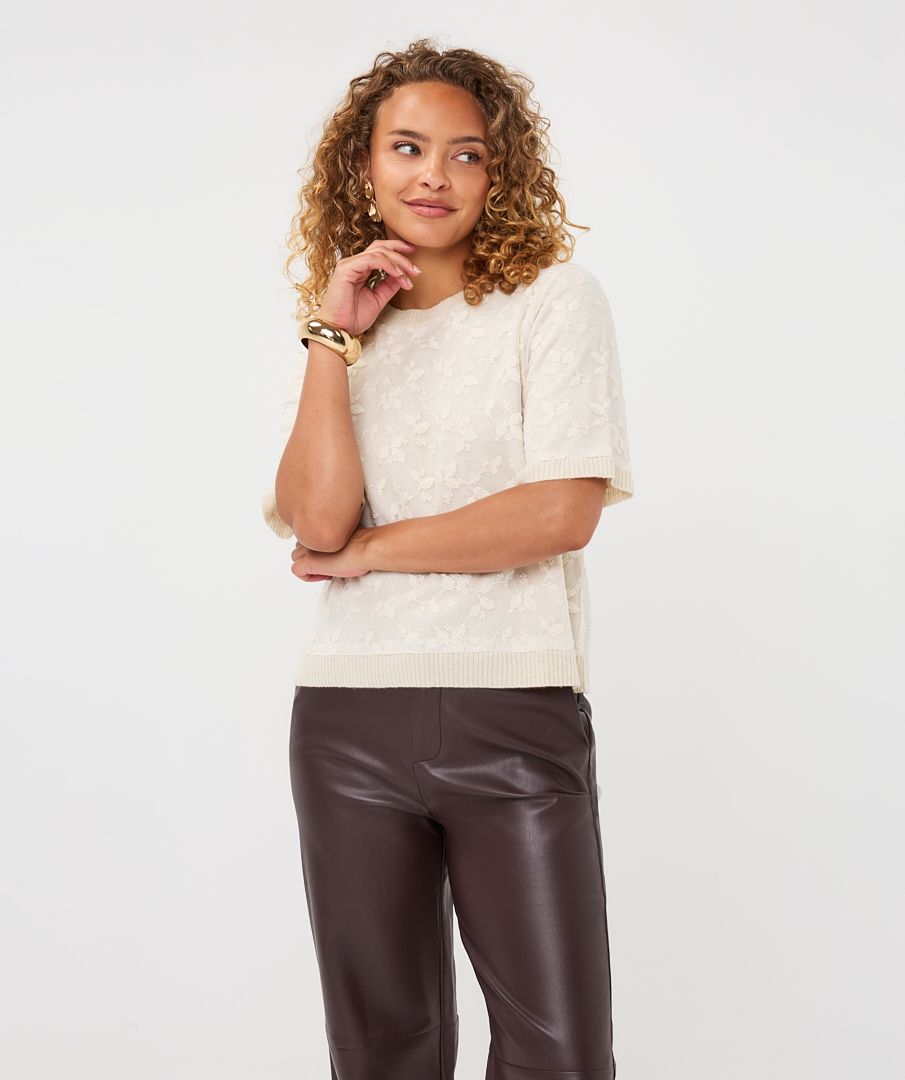 COLBY S/S LACE SWEATER