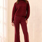 T NECK HIGH LOW SWEATER