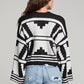 CALLI CROPPED PATTERNED CARDI S3542