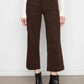 CECE CROPPED WIDE LEG TWILL PANTS