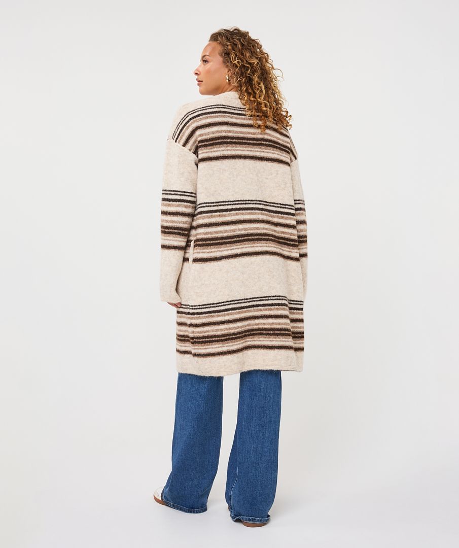ANDREA HORIZONTAL STRIPE CARDI