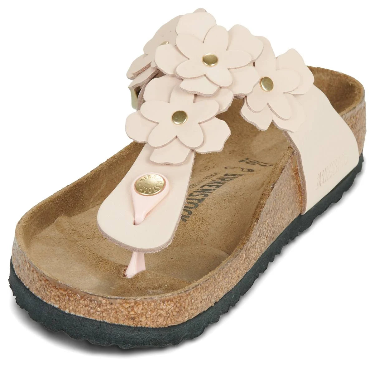GIZEH FLOWERS LEATHER SANDAL