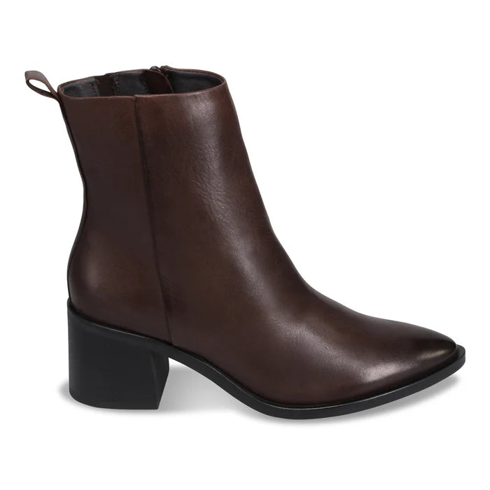 JESSICA  LEATHER HEELED BOOT