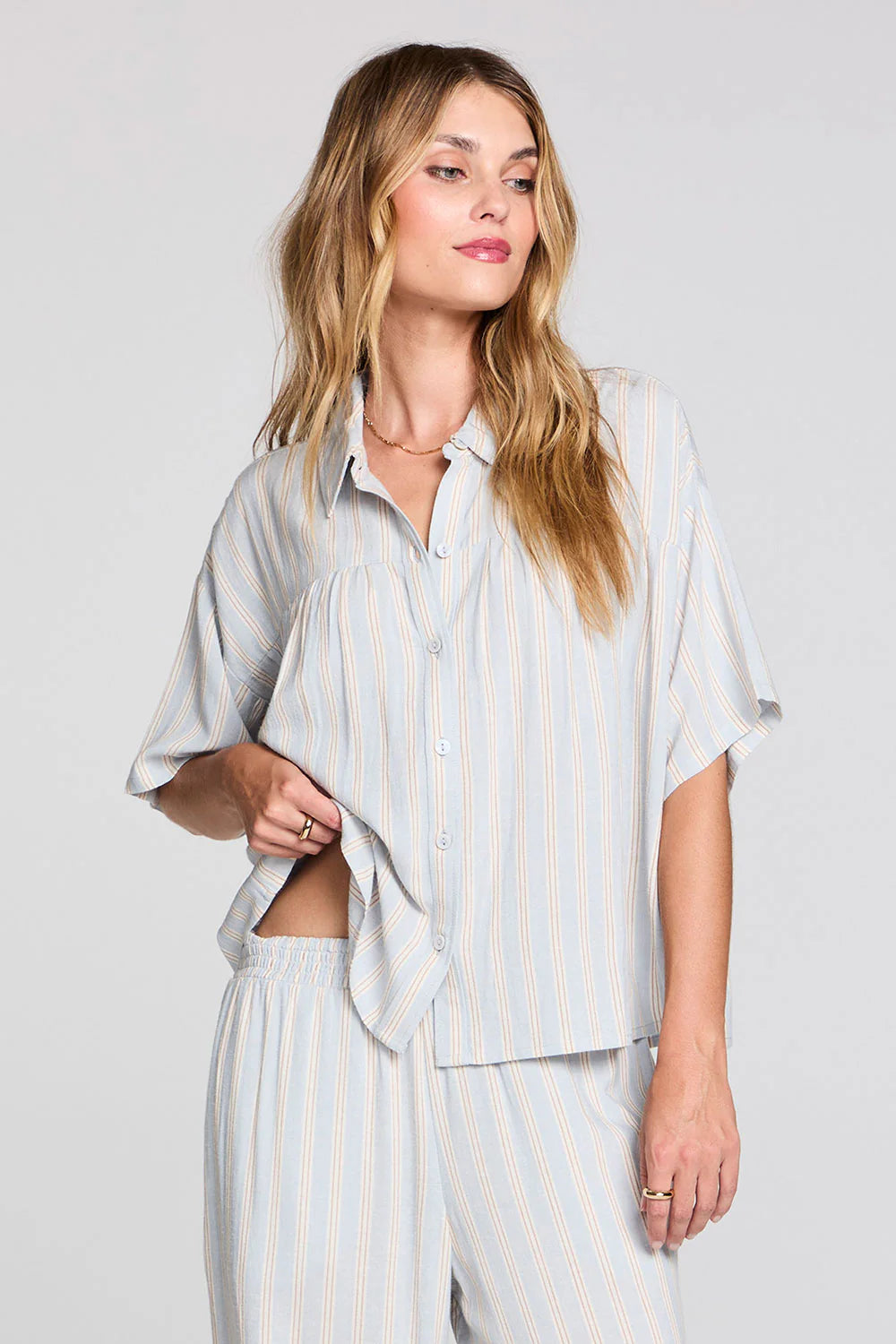 THE AUBREY BUTTON FRONT BLOUSE 2523503
