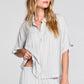 AUBREIGH SHORT SLEEVE BUTTON UP TOP