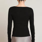 THE ALBIE BOW RHINESTONE SWEATER TOP