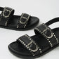 BERINA FLAT LEATHER SANDAL