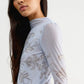 JESS LONG SLV MESH TOP