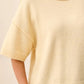 THE TRICIA LOFTY ELBOW SLV CREW NECK SWEATER