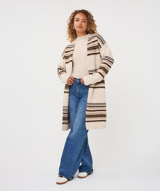 ANDREA HORIZONTAL STRIPE CARDI