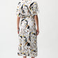 ABSTRACT WRAP DRESS