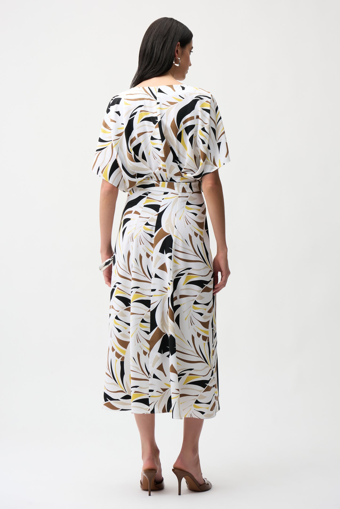 ABSTRACT WRAP DRESS