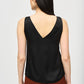 SATIN STRAIGHT SLEEVELESS TOP 243110