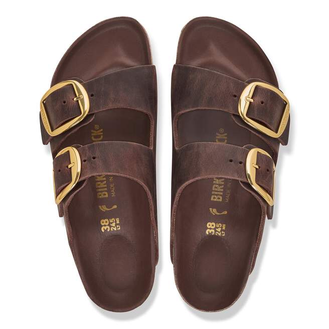 ARIZONA BIG BUCKLE OILED LEATHER NARROW