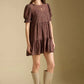 GINNA TIERED FLORAL  MINI DRESS