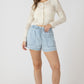 THE LYRA DRAWSING DENIM SHORTS