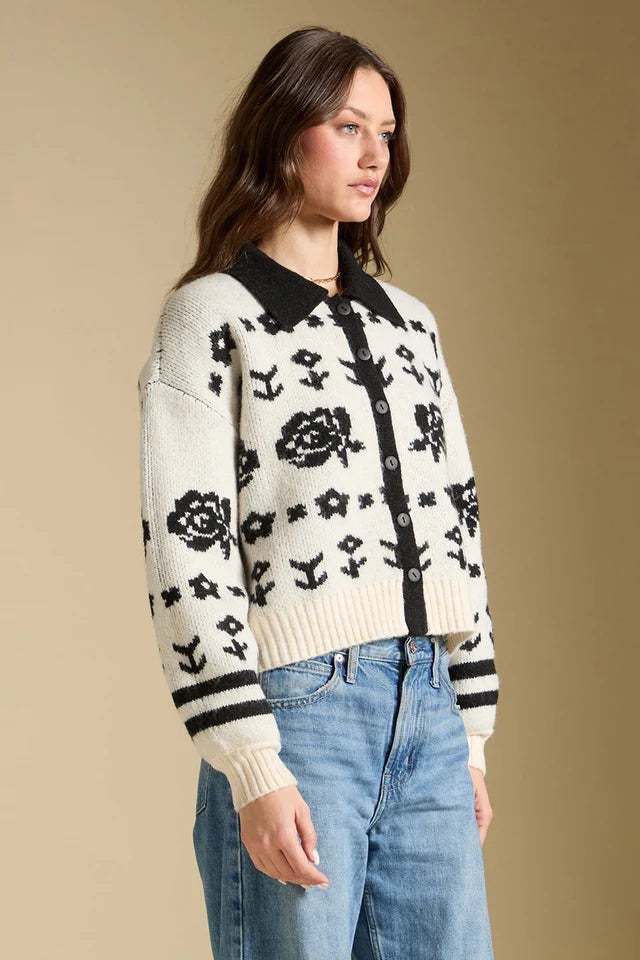 ALAMERE COLLARED CARDI