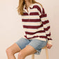 BRITT STRIPE L/S TOP