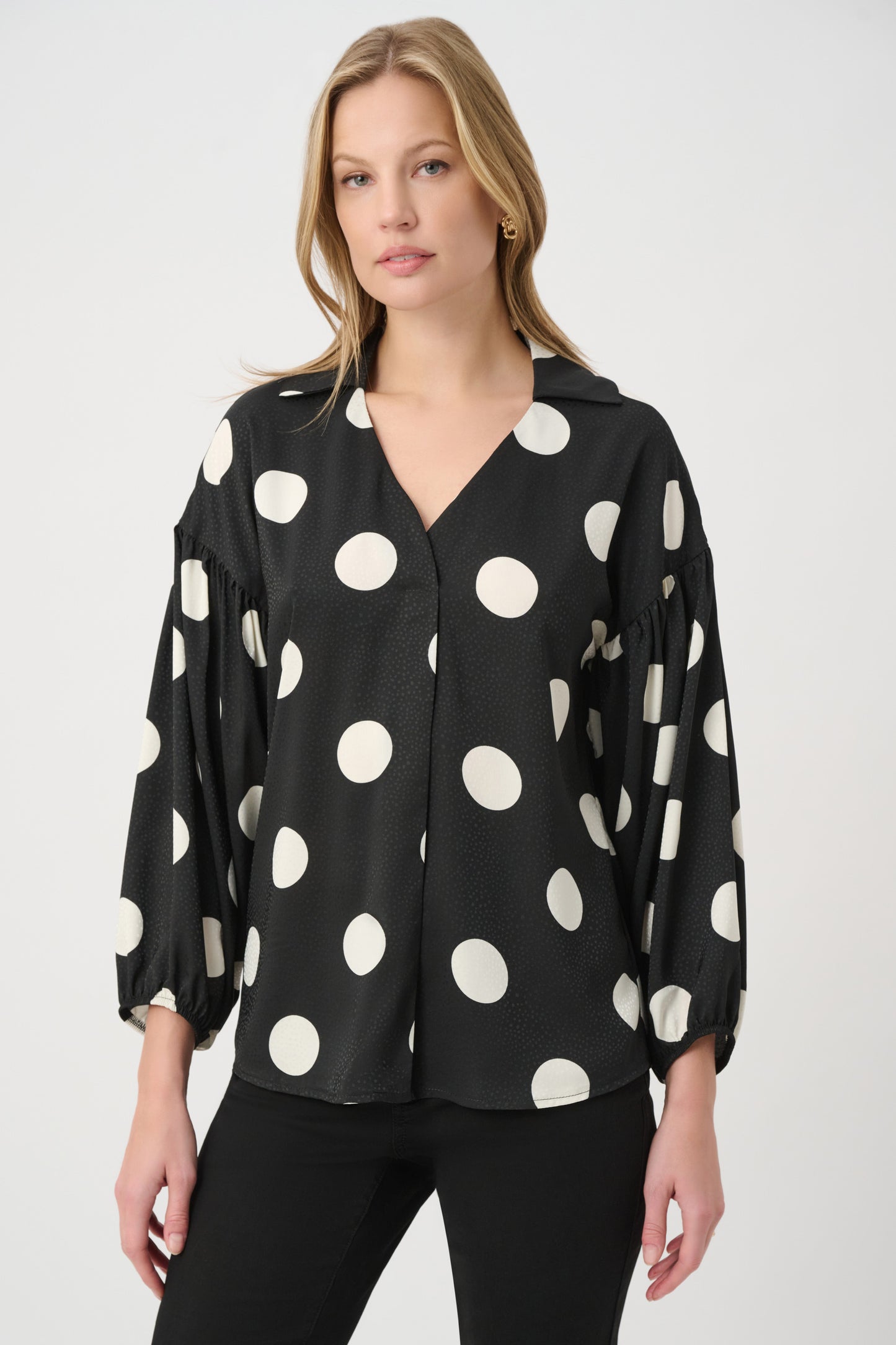 Polka Dot Satin Top 264114