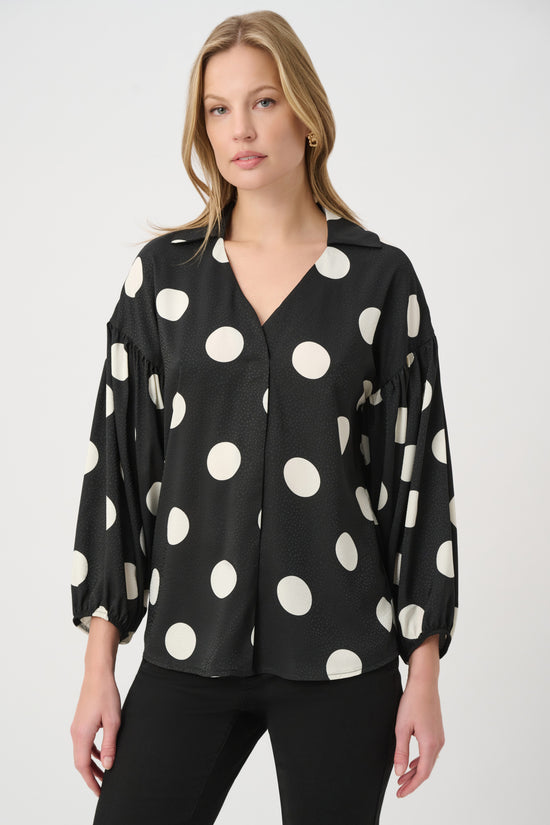 Polka Dot Satin Top 264114