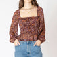 THE JANIE SQUARE NECK BLOUSE