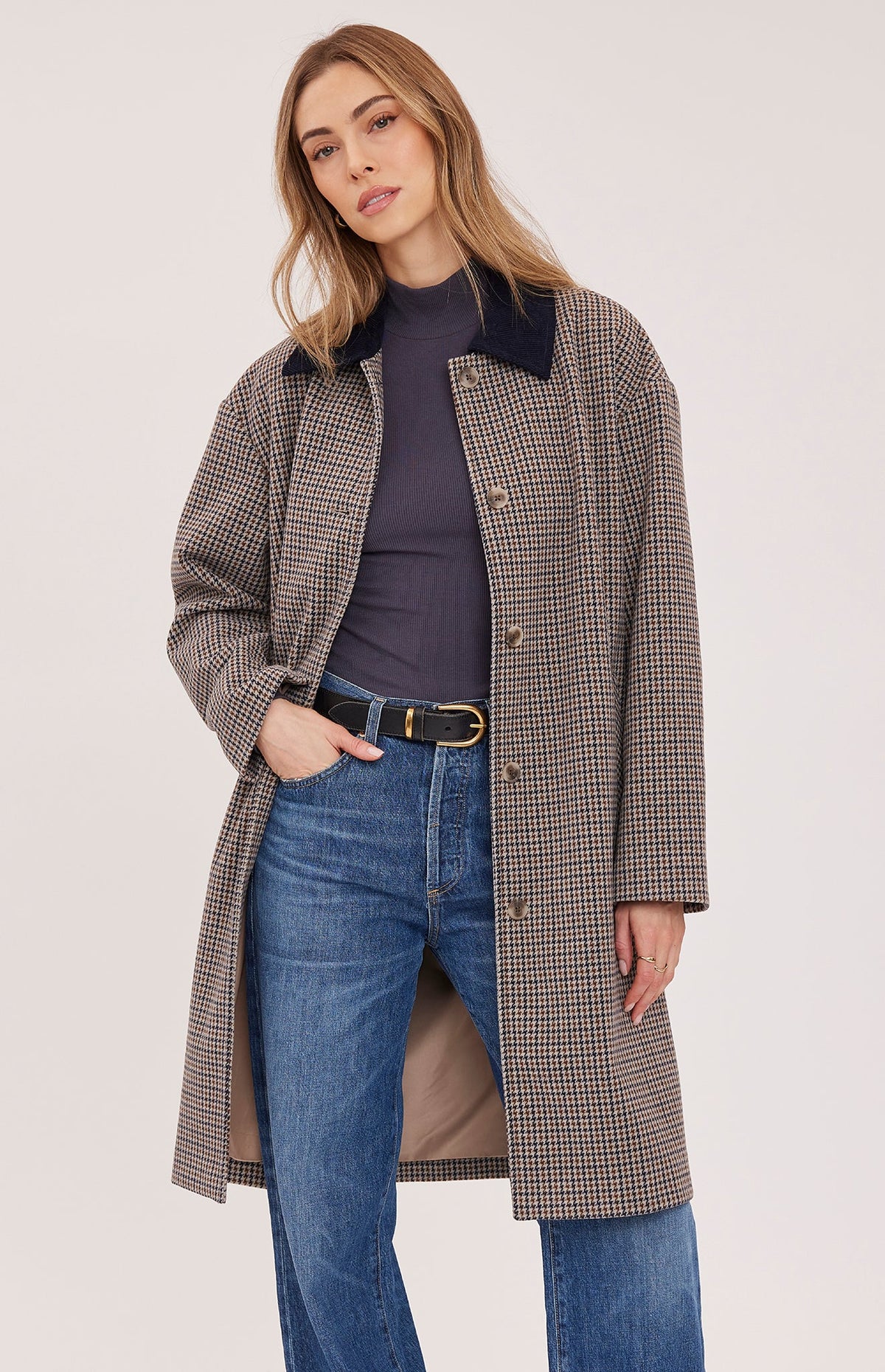 MILLIE PLAID TWEED JACKET