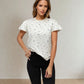 COLETTE FLORAL RUFFLE TEE