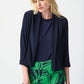 SILKY KNIT SHAWL COLLAR COVER UP 241104