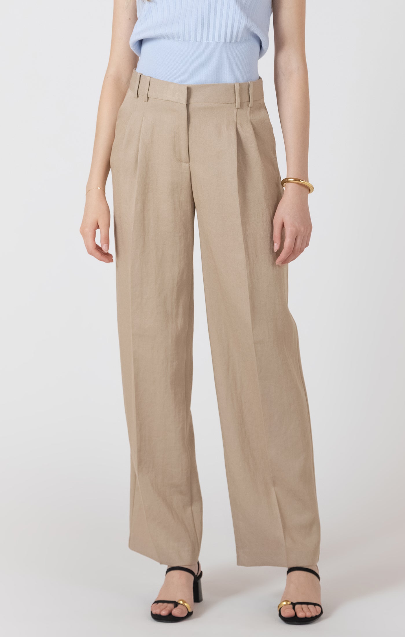 THE MARCELLA PLEAT DETAIL STRAIGHT PANT
