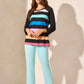 RAGLAN 3/4 SLEEVE CREWNECK TOP 2144O