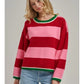 COZY HOLIDAY CHRISTMAS STRIPED SWEATER