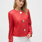 FOILED FAUX SUEDE BOXY JACKET 252918