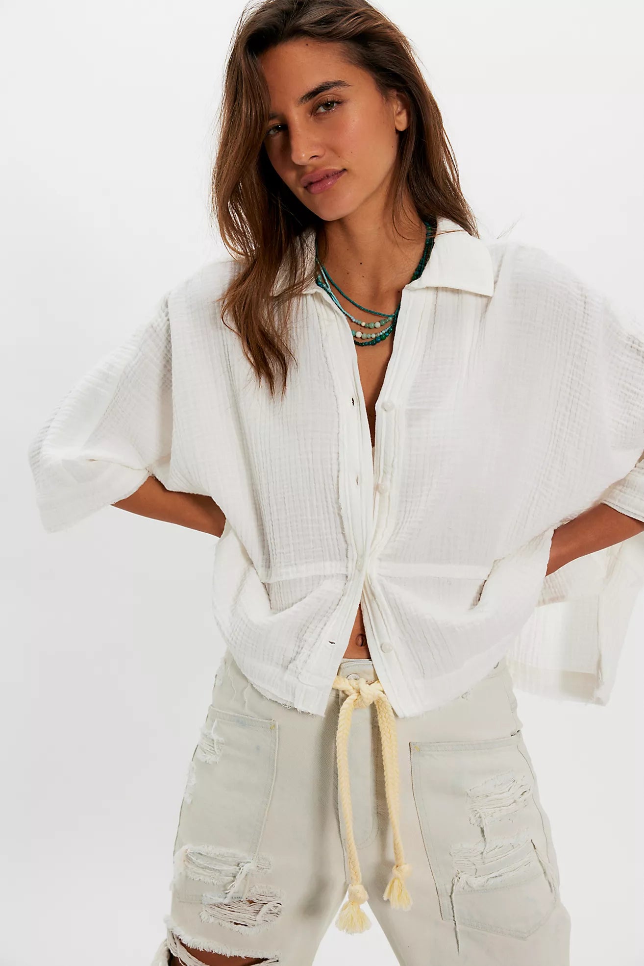 HAPPY DAYS BUTTON UP TOP