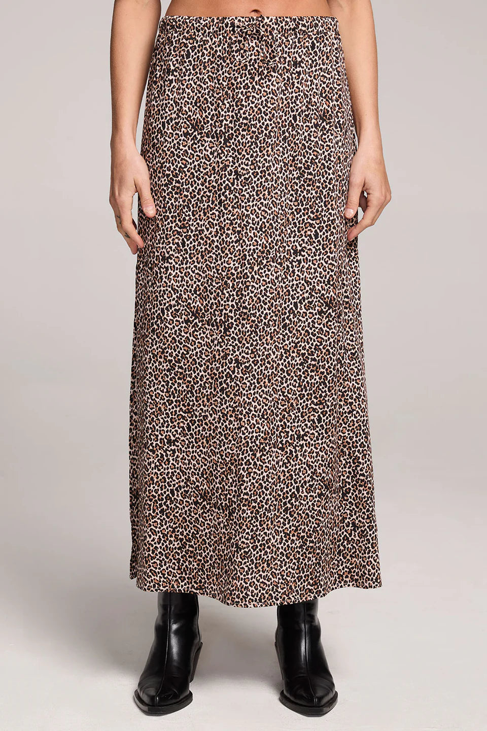SERAPHYNE LEOPARD MIDI SKIRT