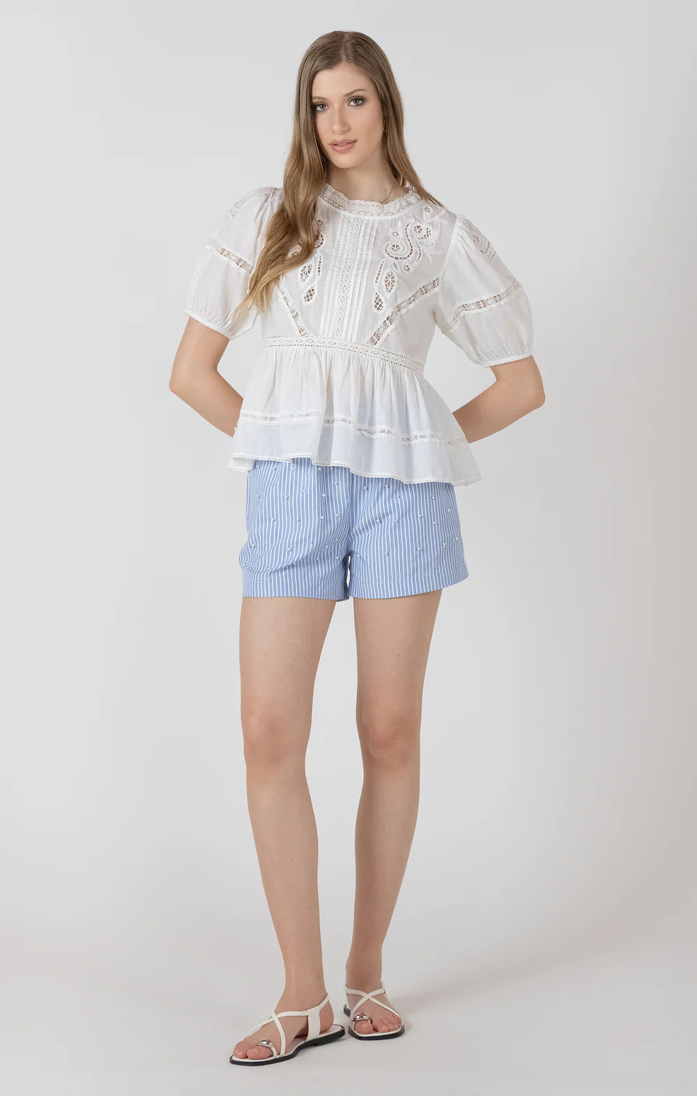 THE NOEMI S/S ALINE BLOUSE