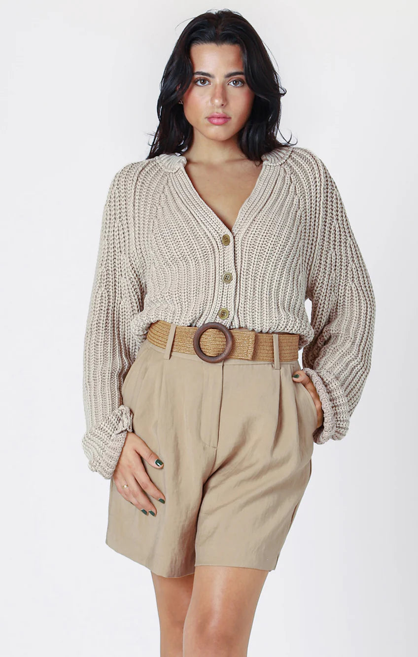 THE RYA TEXTURED BUTTON FRONT CARDI 2527267