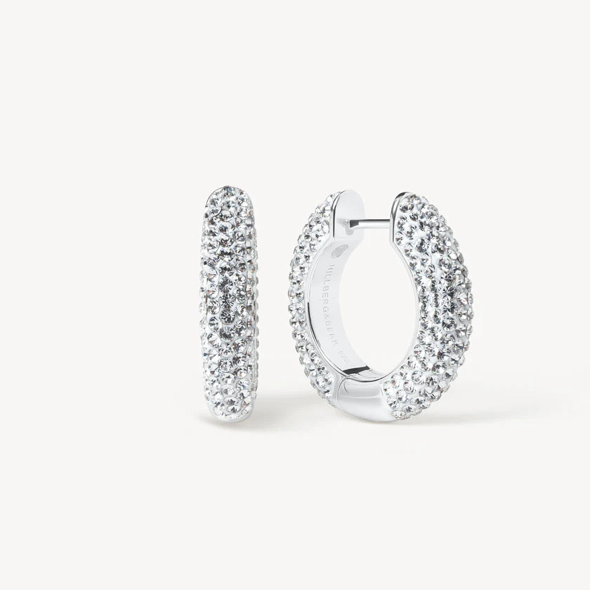 HILLBERG AND BERK MEDIUM SPARKLE HOOPS