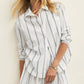 ROLLING HILLS  BUTTON UP STRIPE SHIRT