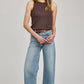 KELSIE KNIT HI NECK TANK