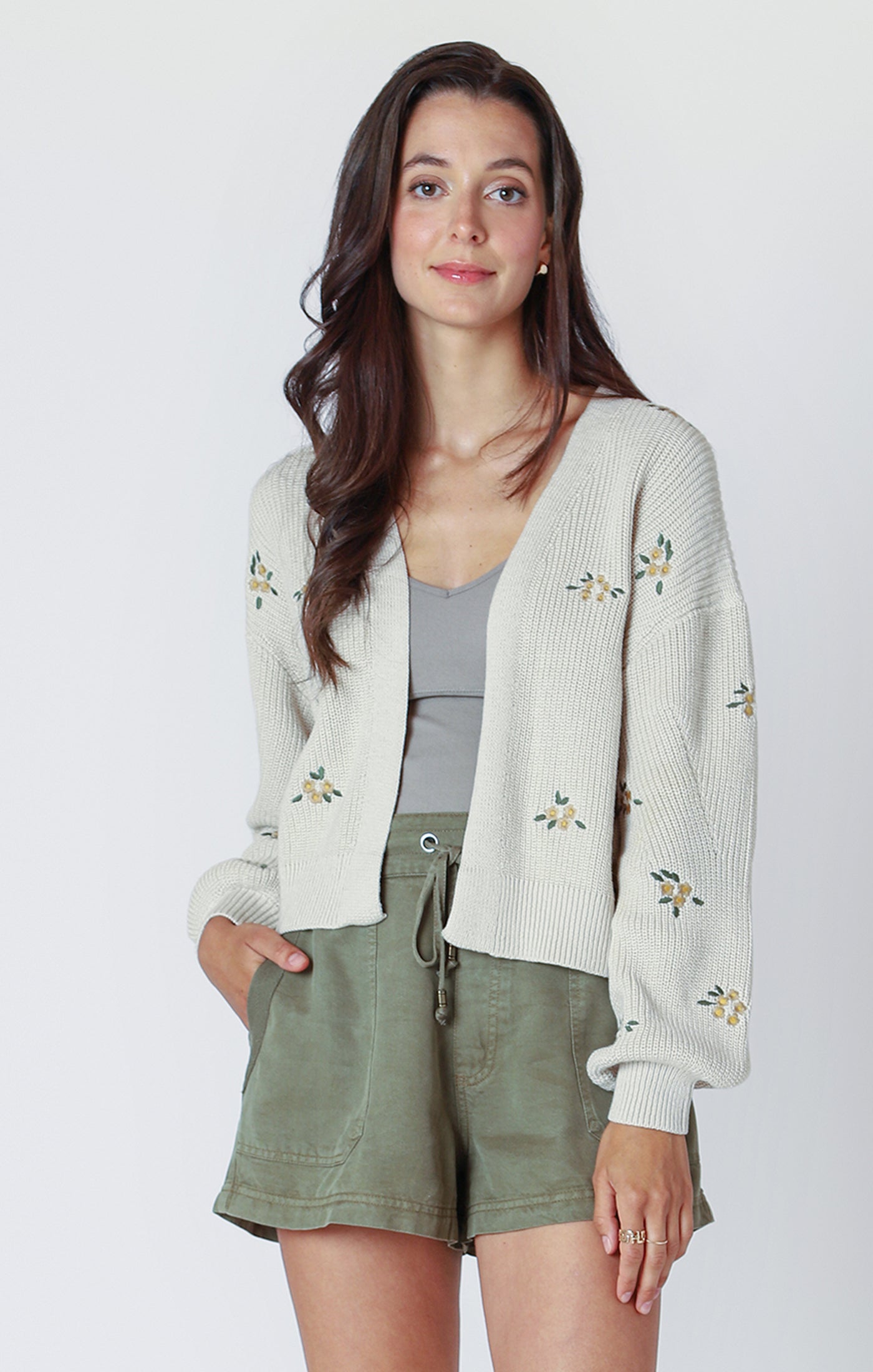 THE IRIS SHORT EMBROIDERED CARDIGAN 2527254