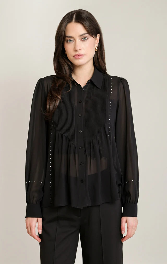 THE LORETTA STUDDED BLOUSE