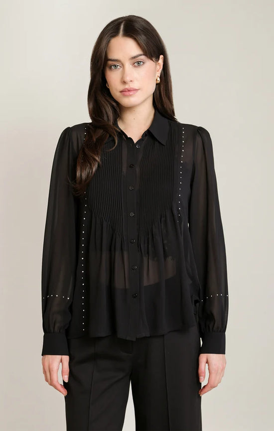 THE LORETTA STUDDED BLOUSE