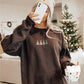 EMBROIDERED CHRISTMAS TREES SWEATSHIRT