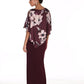 LYMAN KNIT LONG OVERLAY GOWN